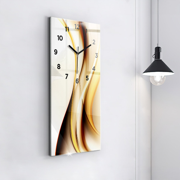 Modern vertical wall clock Abstract wave