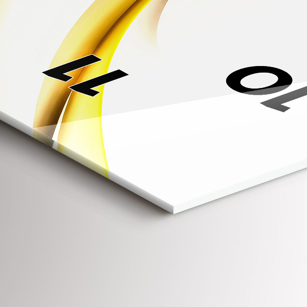 Modern vertical wall clock Abstract wave