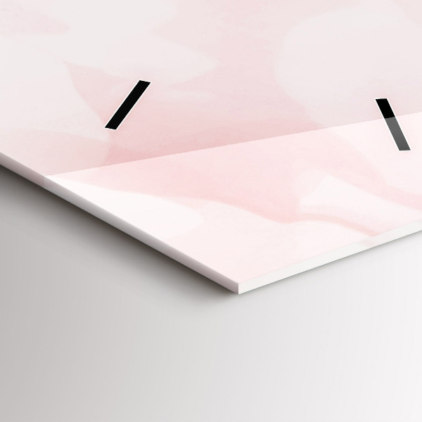 Modern vertical wall clock Blooming roses