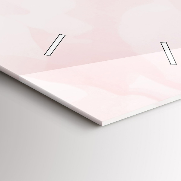 Modern vertical wall clock Blooming roses