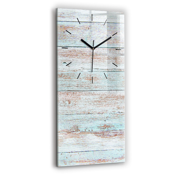 Modern vertical wall clock Pastel Wood