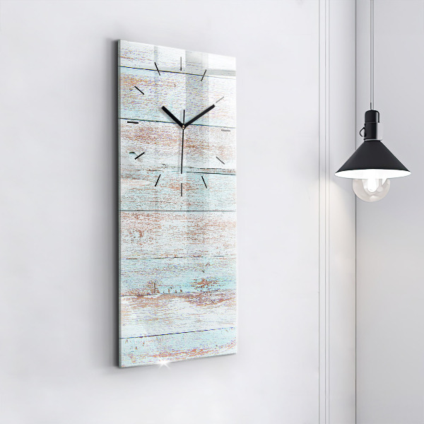 Modern vertical wall clock Pastel Wood