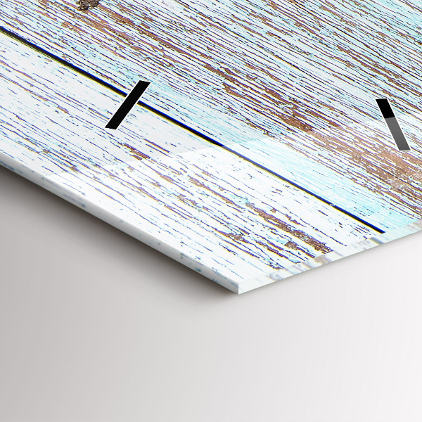 Modern vertical wall clock Pastel Wood