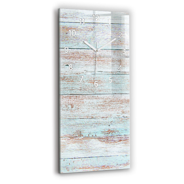 Modern vertical wall clock Pastel Wood