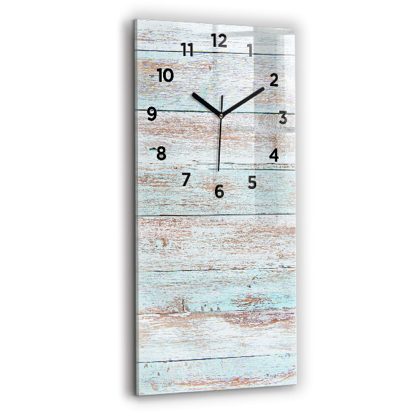 Modern vertical wall clock Pastel Wood