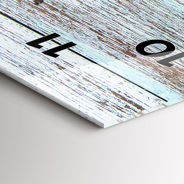 Modern vertical wall clock Pastel Wood