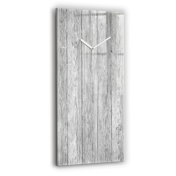 Modern vertical wall clock Wooden panels