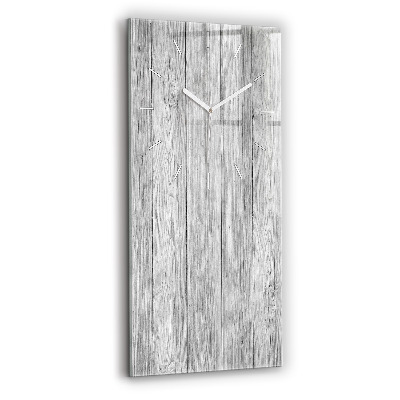 Modern vertical wall clock Wooden panels