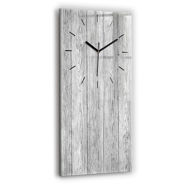 Modern vertical wall clock Wooden panels