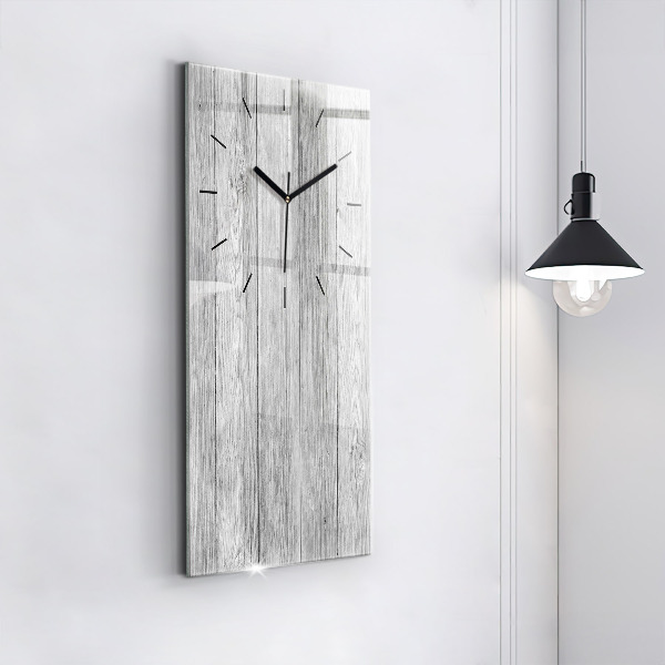Modern vertical wall clock Wooden panels