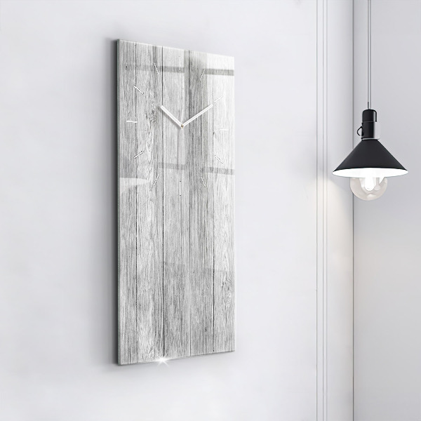 Modern vertical wall clock Wooden panels