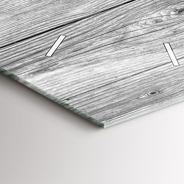 Modern vertical wall clock Wooden panels