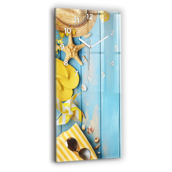 Modern vertical wall clock Beach accessories and boards