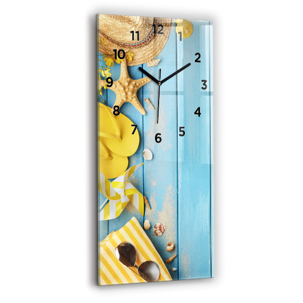 Modern vertical wall clock Beach accessories and boards