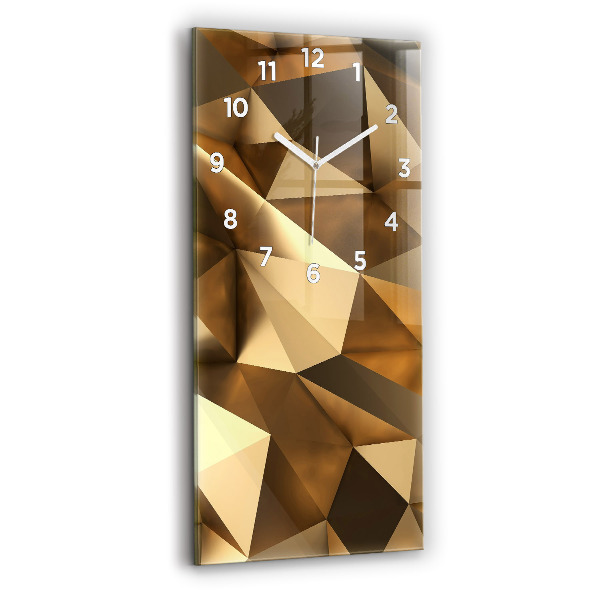 Modern vertical wall clock Geometric texture