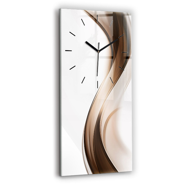 Modern vertical wall clock Abstraction line
