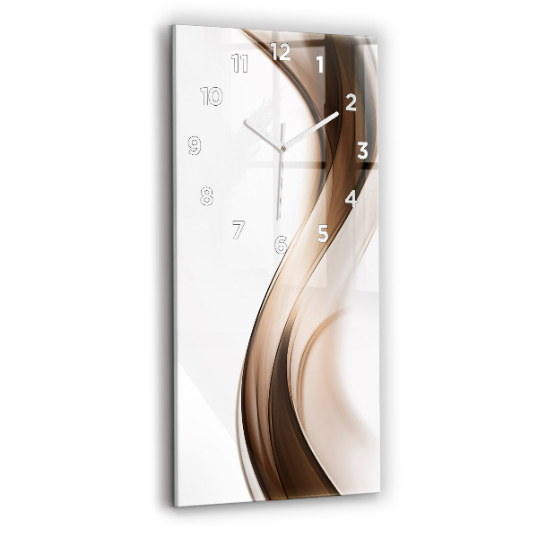Modern vertical wall clock Abstraction line