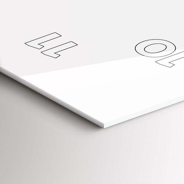 Modern vertical wall clock Abstraction line