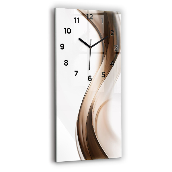 Modern vertical wall clock Abstraction line