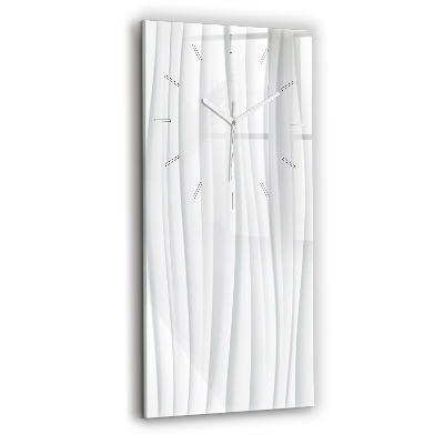 Modern vertical wall clock Waves texture