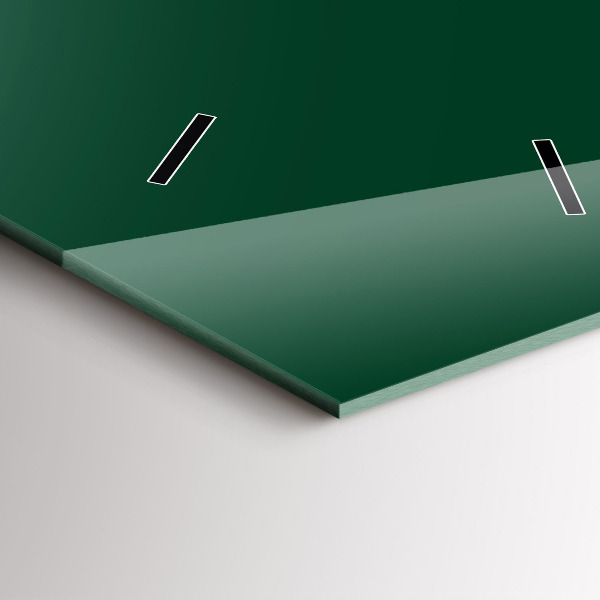 Modern vertical wall clock Color bottle green