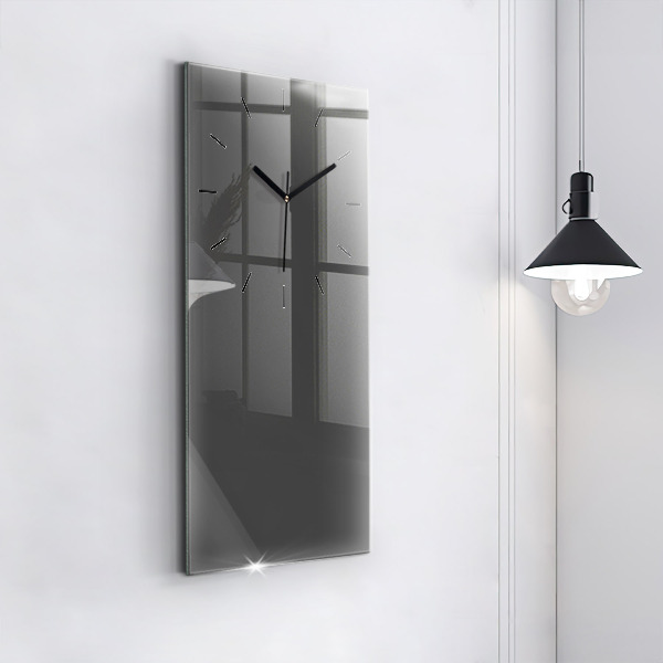 Modern vertical wall clock Color gray