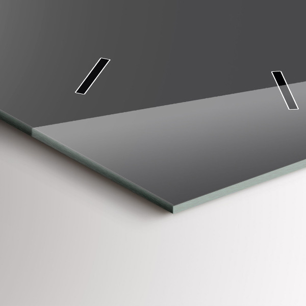 Modern vertical wall clock Color gray