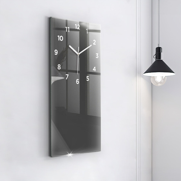 Modern vertical wall clock Color gray