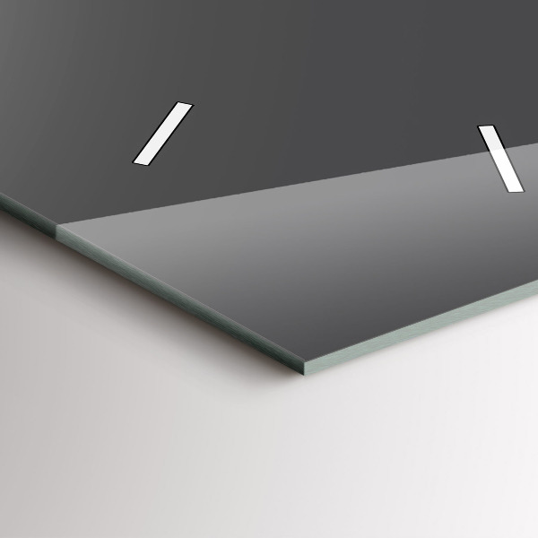 Modern vertical wall clock Color gray