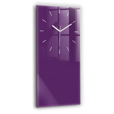 Modern vertical wall clock Violet