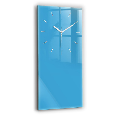 Modern vertical wall clock Color blue