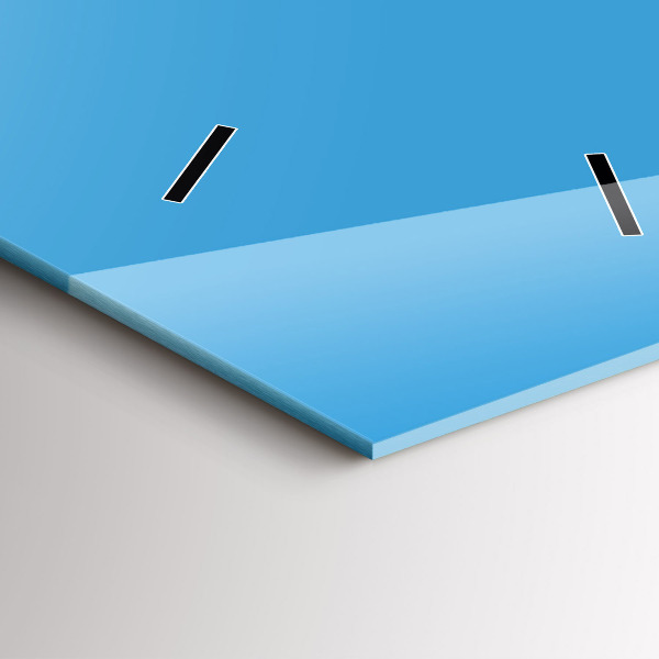 Modern vertical wall clock Color blue