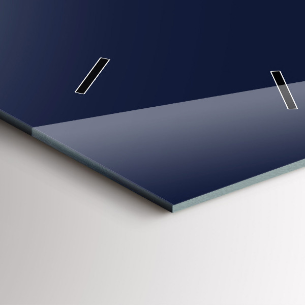 Modern vertical wall clock Color dark navy blue