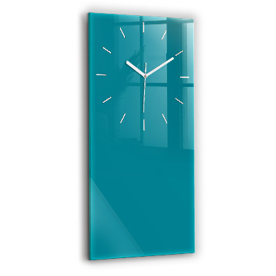 Modern vertical wall clock Sea color