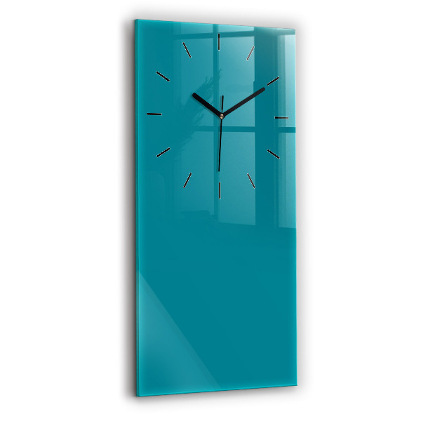 Modern vertical wall clock Sea color
