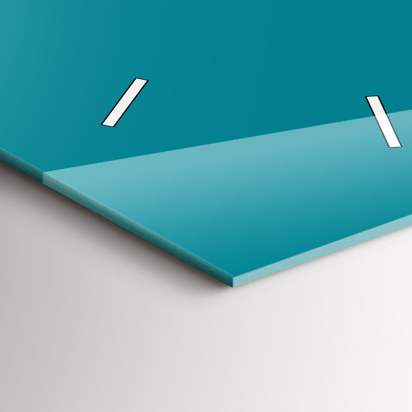 Modern vertical wall clock Sea color