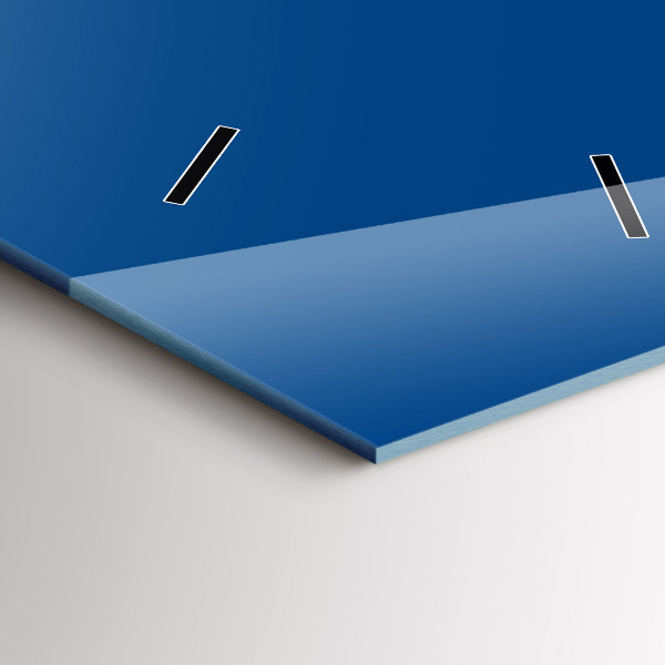 Modern vertical wall clock Blue color