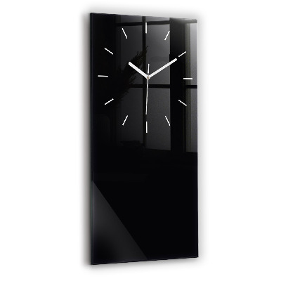 Modern vertical wall clock Color black