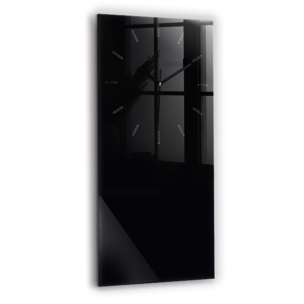 Modern vertical wall clock Color black