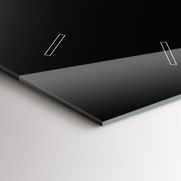 Modern vertical wall clock Color black