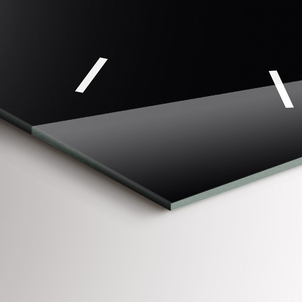 Modern vertical wall clock Color black