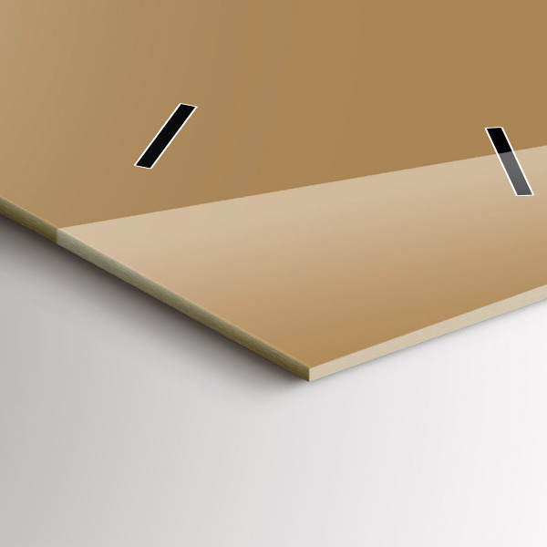 Modern vertical wall clock Color dark beige