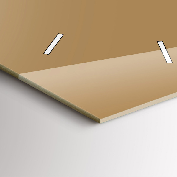 Modern vertical wall clock Color dark beige