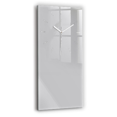 Modern vertical wall clock Color light gray