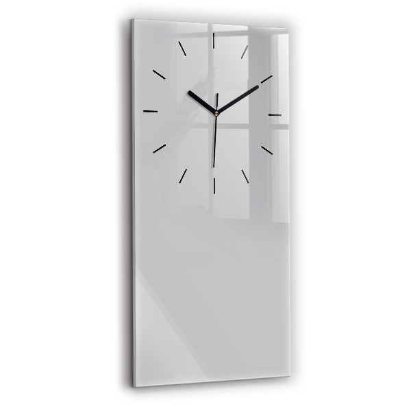 Modern vertical wall clock Color light gray