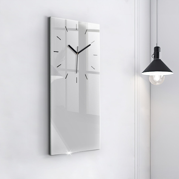Modern vertical wall clock Color light gray