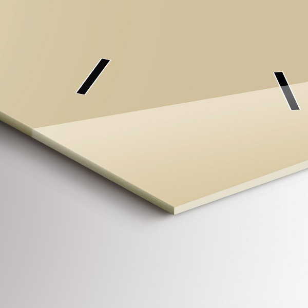 Modern vertical wall clock Beige color