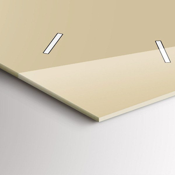 Modern vertical wall clock Beige color