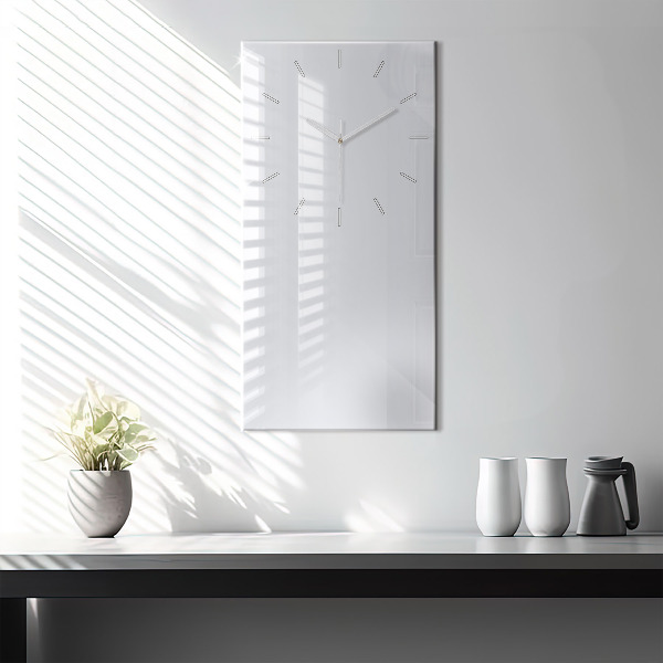 Modern vertical wall clock Color dark white