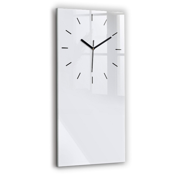 Modern vertical wall clock Color dark white